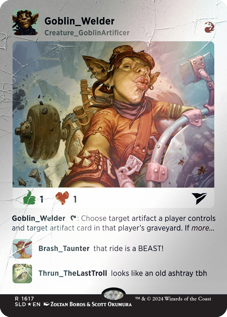Goblin Welder (Rainbow Foil) [Secret Lair Drop Series] MTG Single Magic: The Gathering  | Multizone: Comics And Games