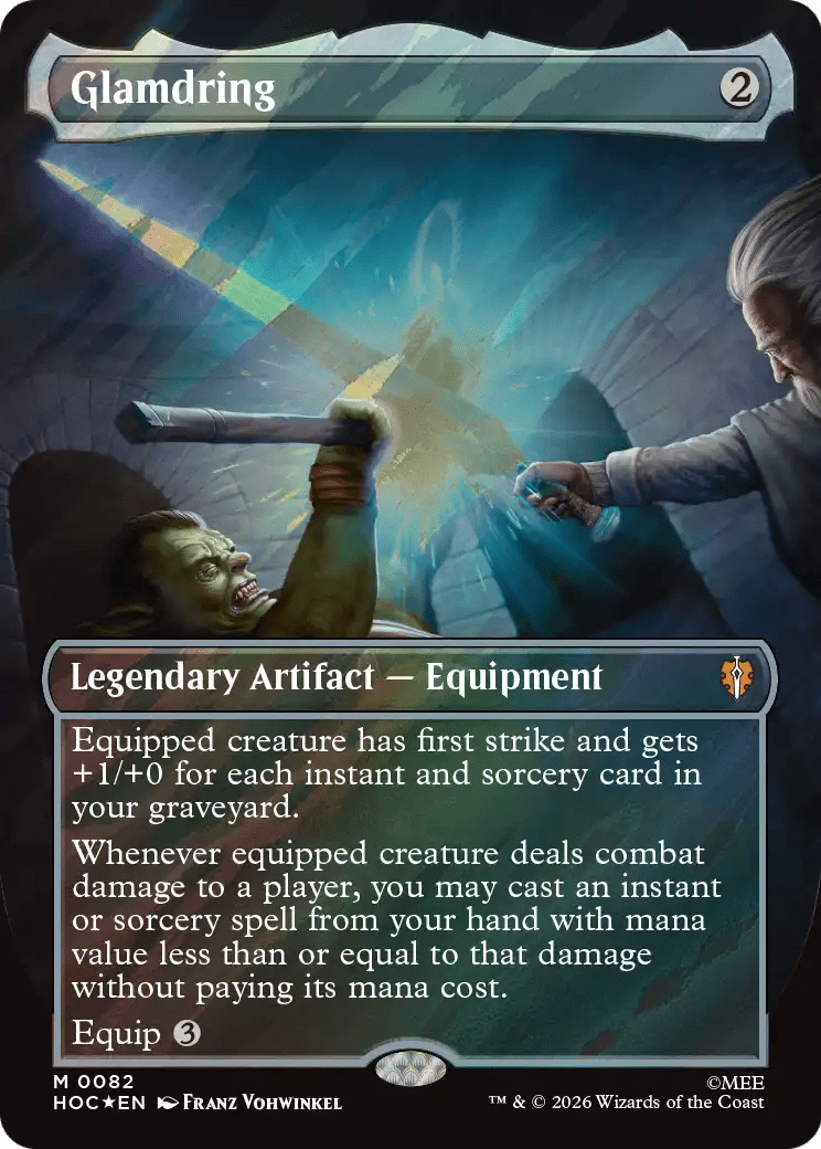 Glamdring (Borderless) (Surge Foil) [The Hobbit: Eternal-Legal] | Multizone: Comics And Games