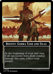 Bounty: Gorra Tash and Silas // Bounty Rules Double-Sided Token [Outlaws of Thunder Junction Commander Tokens] MTG Single Magic: The Gathering  | Multizone: Comics And Games