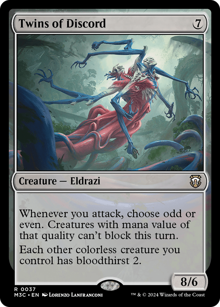 Twins of Discord (Ripple Foil) [Modern Horizons 3 Commander] MTG Single Magic: The Gathering  | Multizone: Comics And Games
