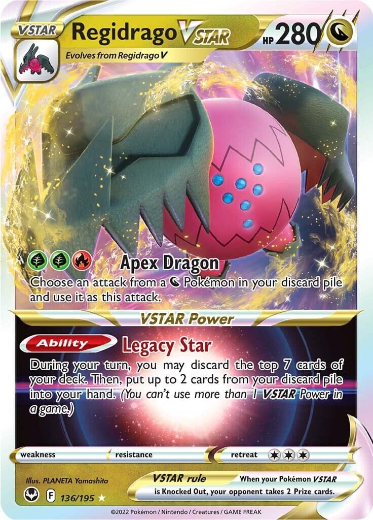 Regidrago VSTAR (136/195) [Sword & Shield: Silver Tempest] Pokemon Single Pokémon  | Multizone: Comics And Games