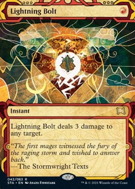 Lightning Bolt (Foil Etched) [Strixhaven: Mystical Archive] MTG Single Magic: The Gathering  | Multizone: Comics And Games