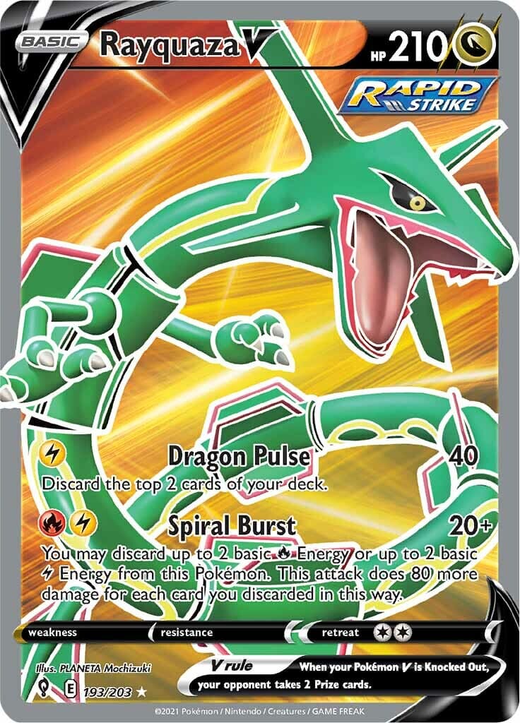 Rayquaza V (193/203) [Sword & Shield: Evolving Skies] Pokemon Single Pokémon  | Multizone: Comics And Games