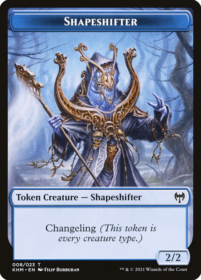 Elf Warrior // Shapeshifter Double-Sided Token [Kaldheim Tokens] MTG Single Magic: The Gathering  | Multizone: Comics And Games