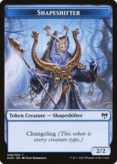 Human Warrior // Shapeshifter Double-Sided Token [Kaldheim Tokens] MTG Single Magic: The Gathering  | Multizone: Comics And Games