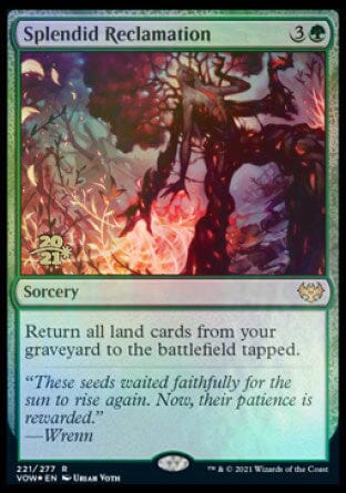 Splendid Reclamation [Innistrad: Crimson Vow Prerelease Promos] MTG Single Magic: The Gathering  | Multizone: Comics And Games