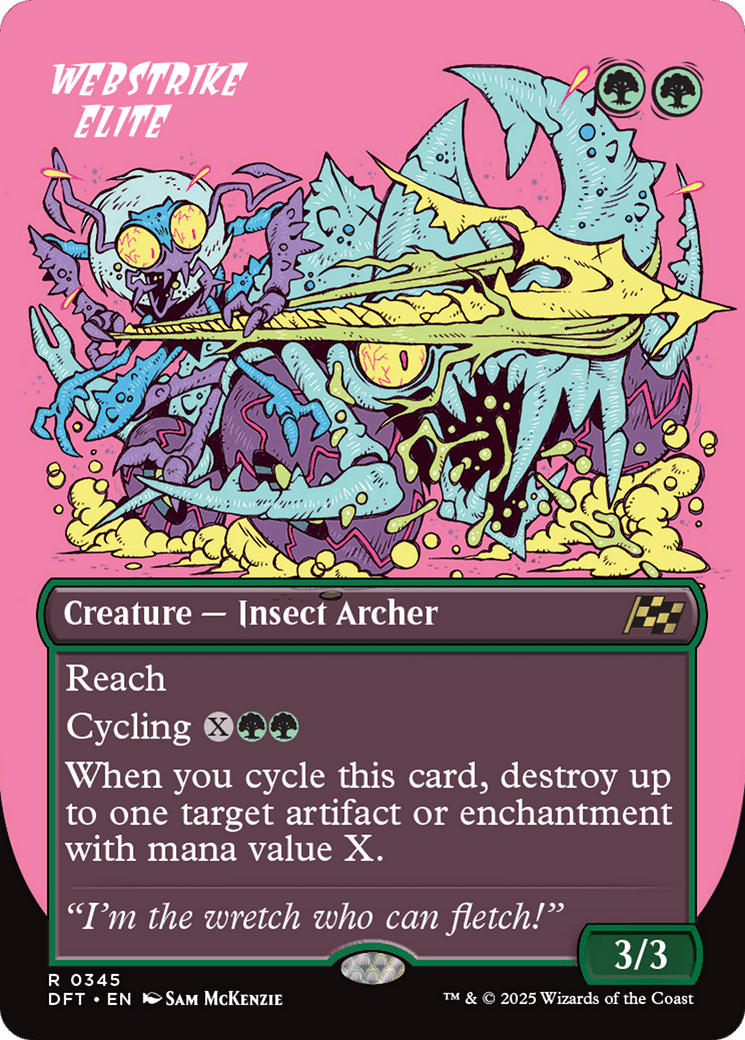 Webstrike Elite (Borderless) [Aetherdrift] MTG Single Magic: The Gathering  | Multizone: Comics And Games