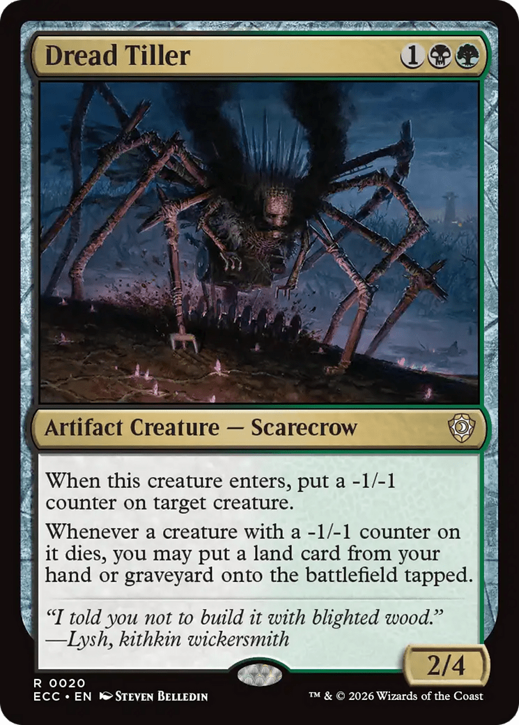 Dread Tiller [Lorwyn Eclipsed Commander] MTG Single Magic: The Gathering  | Multizone: Comics And Games