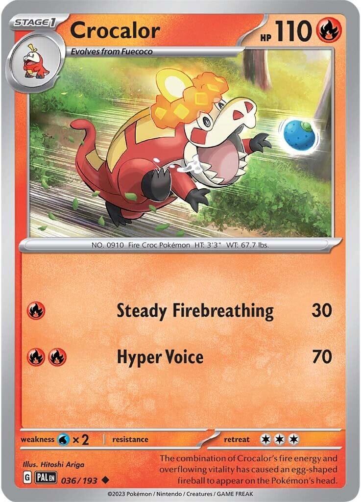 Crocalor (036/193) [Scarlet & Violet: Paldea Evolved] Pokemon Single Pokémon  | Multizone: Comics And Games