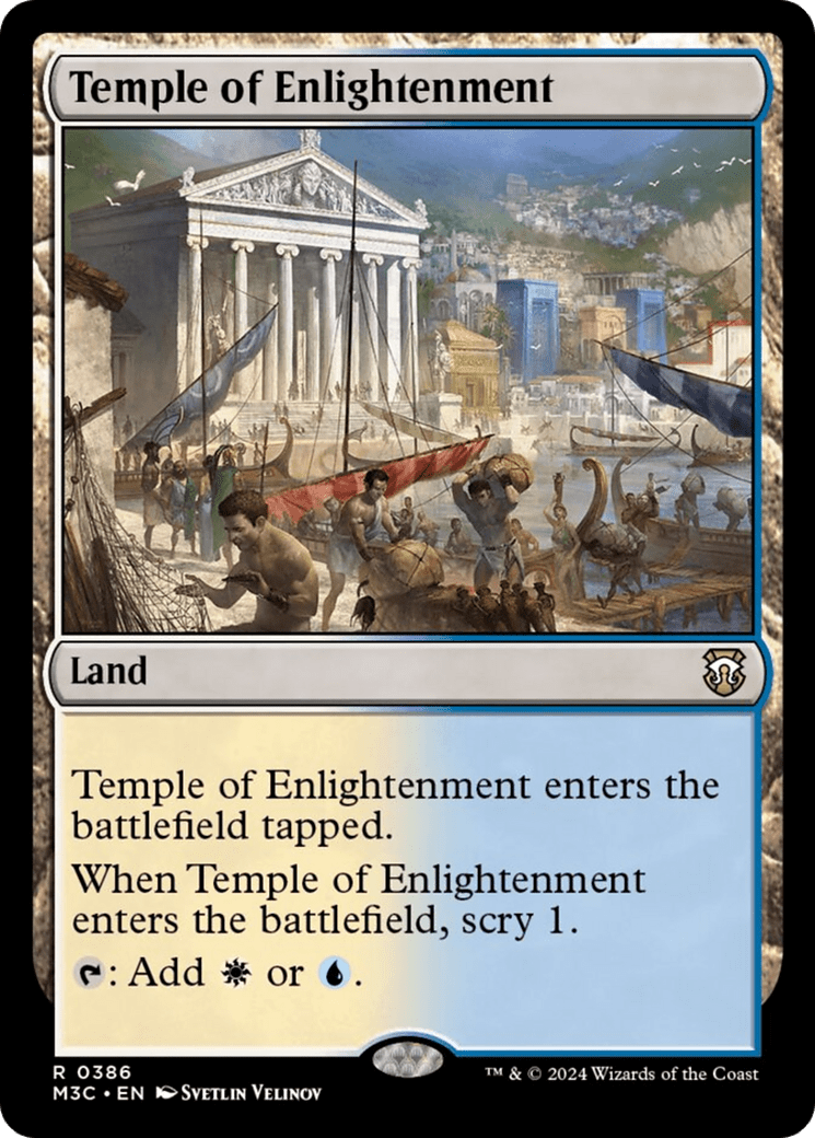 Temple of Enlightenment (Ripple Foil) [Modern Horizons 3 Commander] MTG Single Magic: The Gathering  | Multizone: Comics And Games