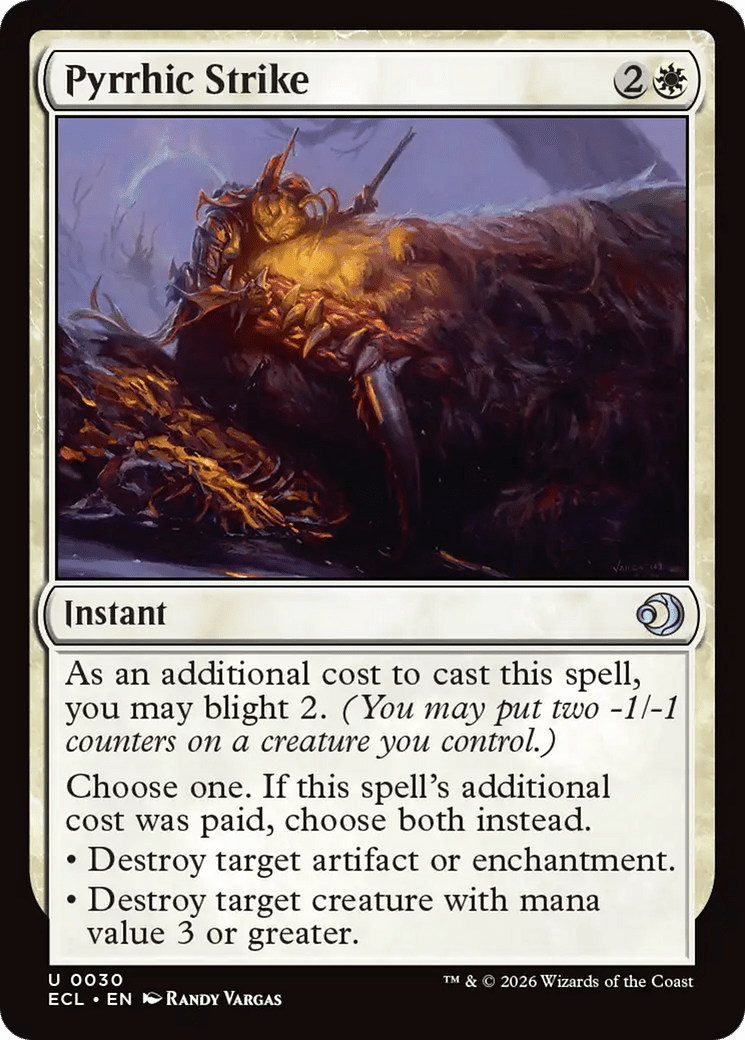 Pyrrhic Strike [Lorwyn Eclipsed] MTG Single Magic: The Gathering  | Multizone: Comics And Games