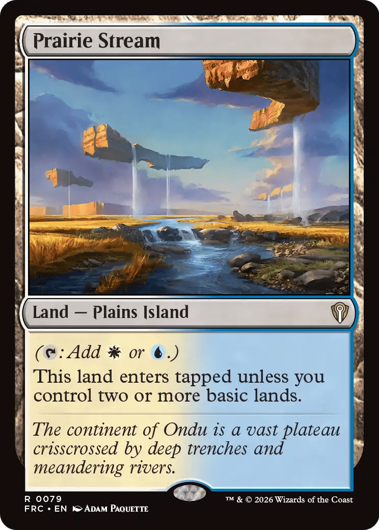 Prairie Stream [Reality Fracture Commander] MTG Single Magic: The Gathering  | Multizone: Comics And Games