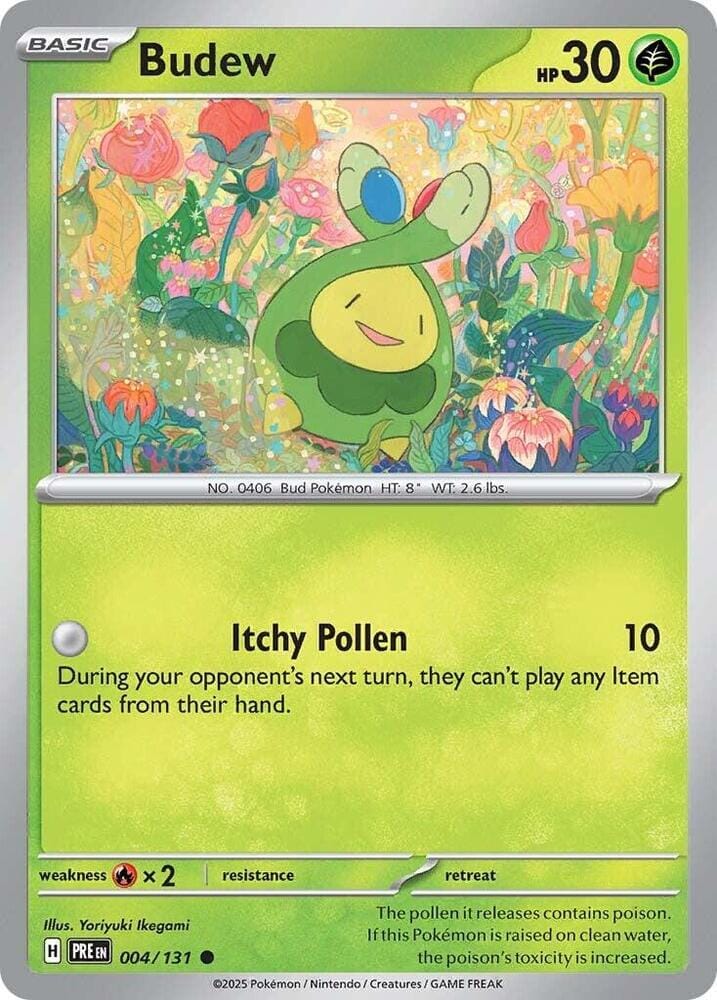 Budew (004/131) [Scarlet & Violet: Prismatic Evolutions] Pokemon Single Pokémon  | Multizone: Comics And Games