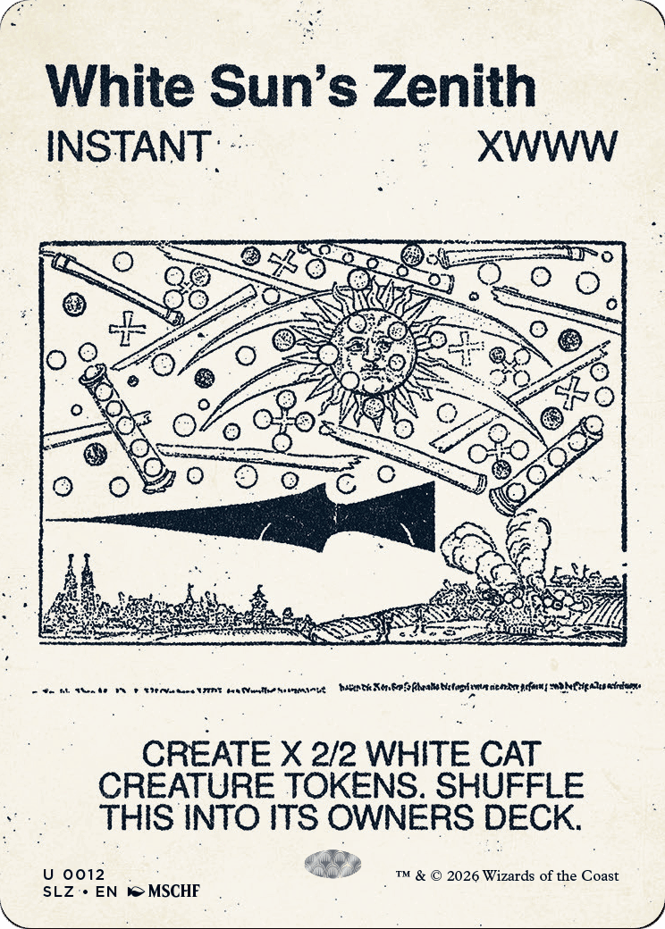 White Sun's Zenith (0012) [Secret Lair x MSCHF: The Zeta Set] MTG Single Magic: The Gathering  | Multizone: Comics And Games