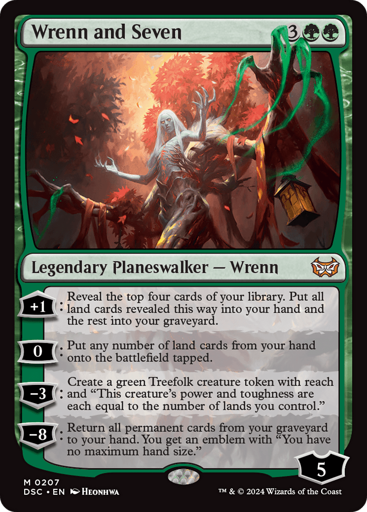 Wrenn and Seven [Duskmourn: House of Horror Commander] MTG Single Magic: The Gathering  | Multizone: Comics And Games