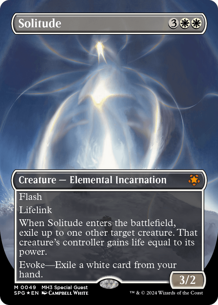 Solitude (Borderless) (Textured Foil) [Modern Horizons 3 Special Guests] MTG Single Magic: The Gathering  | Multizone: Comics And Games