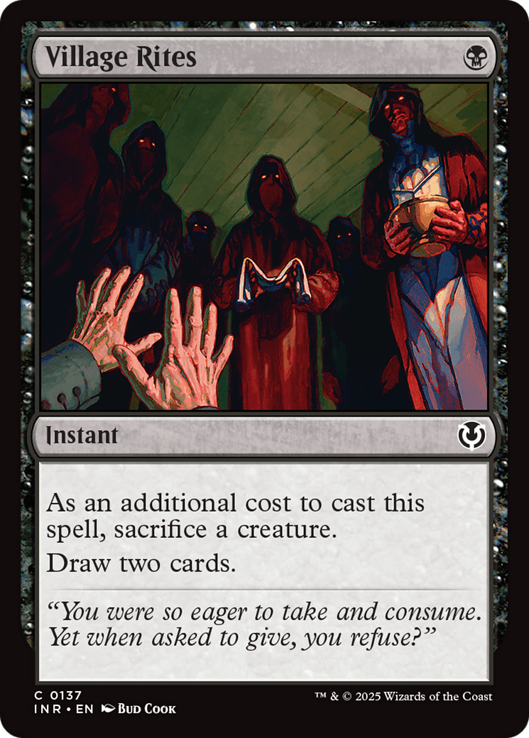 Village Rites [Innistrad Remastered] MTG Single Magic: The Gathering  | Multizone: Comics And Games