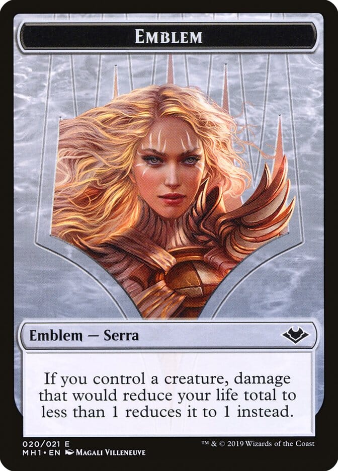 Soldier (004) // Serra the Benevolent Emblem (020) Double-Sided Token [Modern Horizons Tokens] MTG Single Magic: The Gathering  | Multizone: Comics And Games