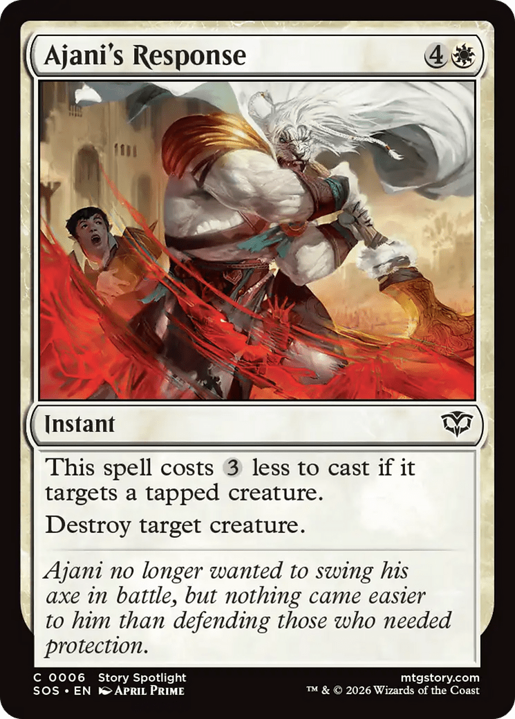 Ajani's Response [Secrets of Strixhaven] MTG Single Magic: The Gathering  | Multizone: Comics And Games