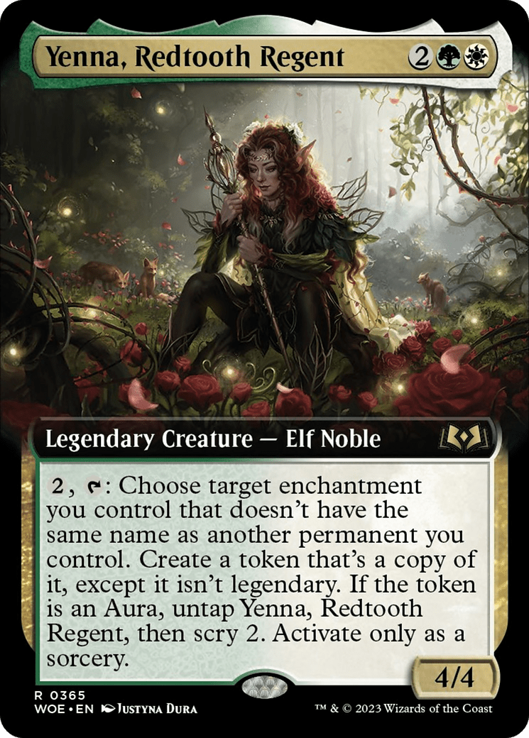 Yenna, Redtooth Regent (Extended Art) [Wilds of Eldraine] MTG Single Magic: The Gathering  | Multizone: Comics And Games