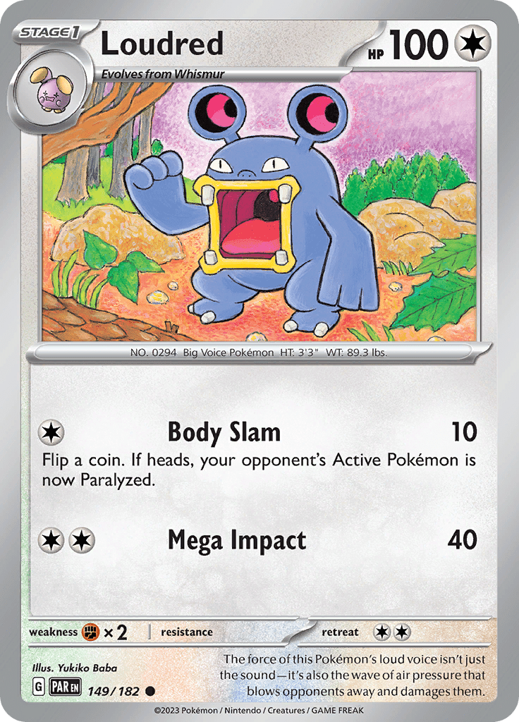 Loudred (149/182) [Scarlet & Violet: Paradox Rift] Pokemon Single Pokémon  | Multizone: Comics And Games