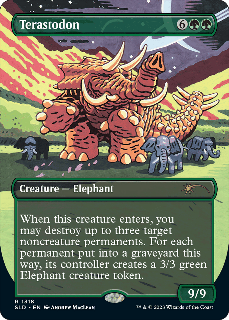 Terastodon (Rainbow Foil) [Secret Lair Drop Series] MTG Single Magic: The Gathering  | Multizone: Comics And Games