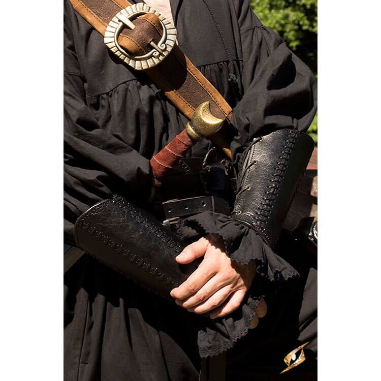 Squire Bracers - Medium Black Larp gear Calimacil  | Multizone: Comics And Games