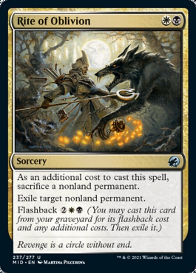 Rite of Oblivion [Innistrad: Midnight Hunt] MTG Single Magic: The Gathering  | Multizone: Comics And Games