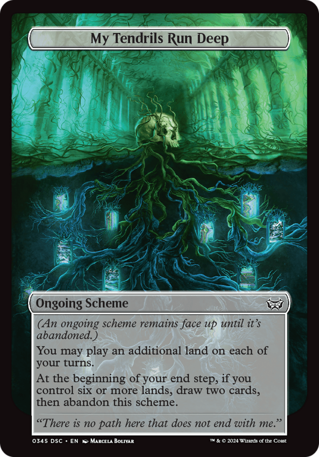 My Tendrils Run Deep (Full Art) [Duskmourn: Archenemy] MTG Single Magic: The Gathering  | Multizone: Comics And Games
