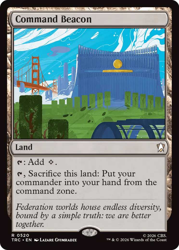Command Beacon (Surge Foil) [Star Trek Commander] MTG Single Magic: The Gathering  | Multizone: Comics And Games