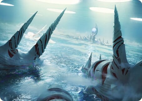 Seachrome Coast Art Card [Phyrexia: All Will Be One Art Series] MTG Single Magic: The Gathering  | Multizone: Comics And Games