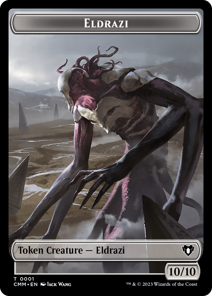 Eldrazi // Knight Double-Sided Token [Commander Masters Tokens] MTG Single Magic: The Gathering  | Multizone: Comics And Games