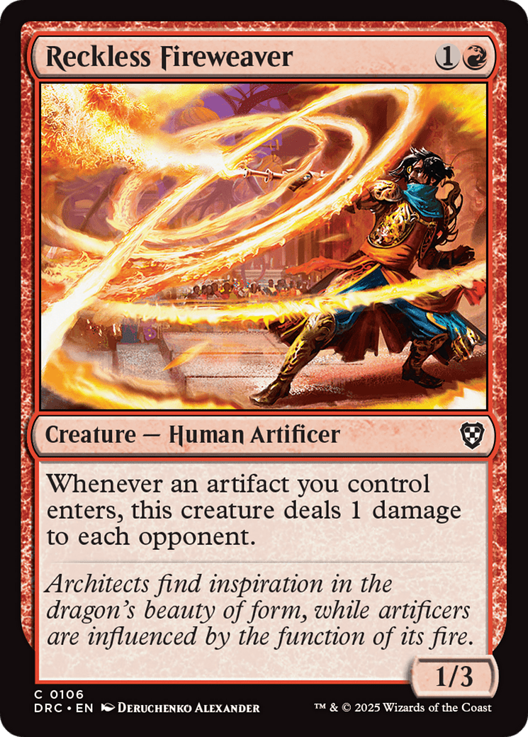 Reckless Fireweaver [Aetherdrift Commander] MTG Single Magic: The Gathering  | Multizone: Comics And Games