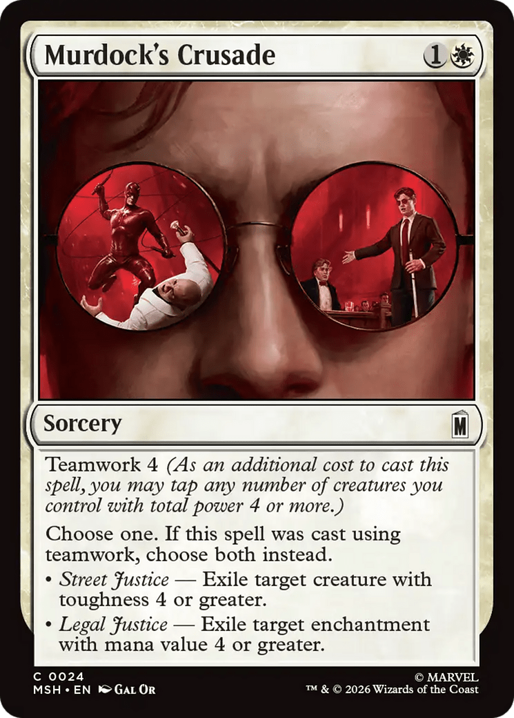 Murdock's Crusade [Marvel Super Heroes] MTG Single Magic: The Gathering  | Multizone: Comics And Games