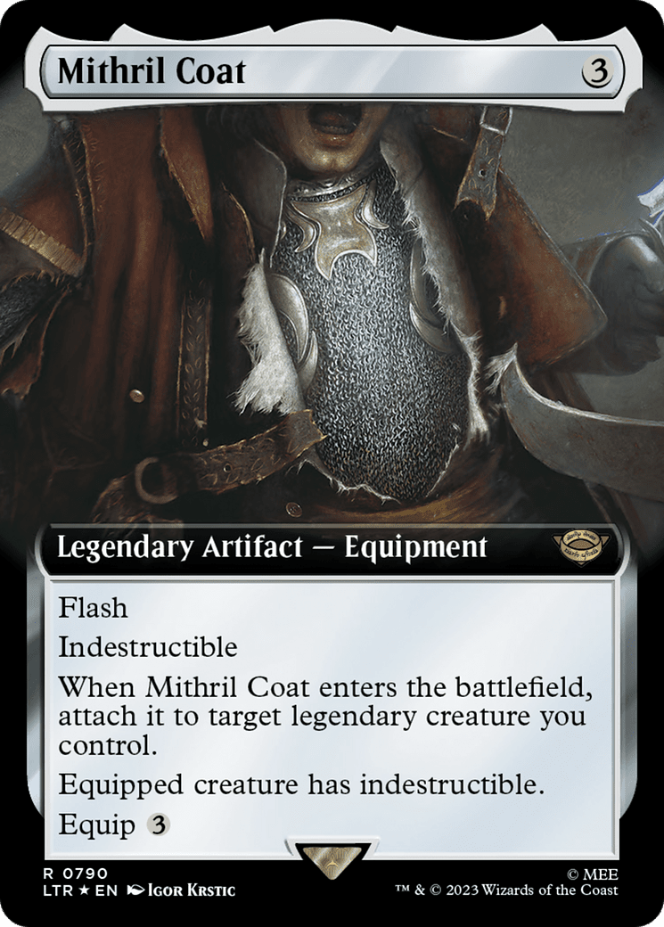 Mithril Coat (Extended Art) (Surge Foil) [The Lord of the Rings: Tales of Middle-Earth] MTG Single Magic: The Gathering  | Multizone: Comics And Games