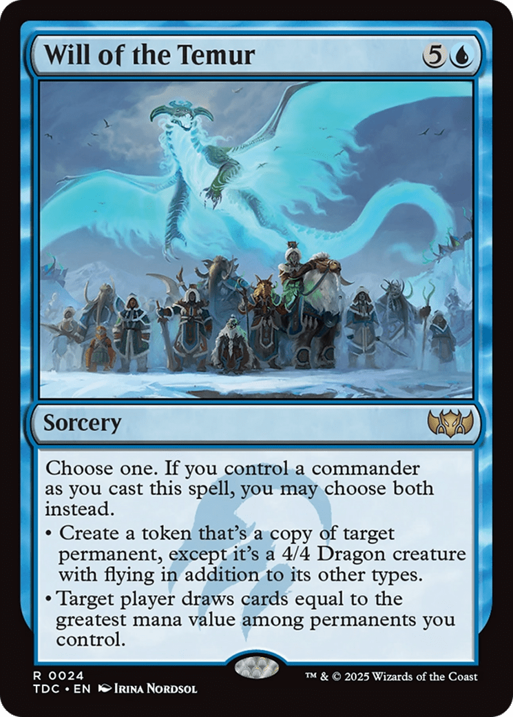 Will of the Temur [Tarkir: Dragonstorm Commander] MTG Single Magic: The Gathering  | Multizone: Comics And Games
