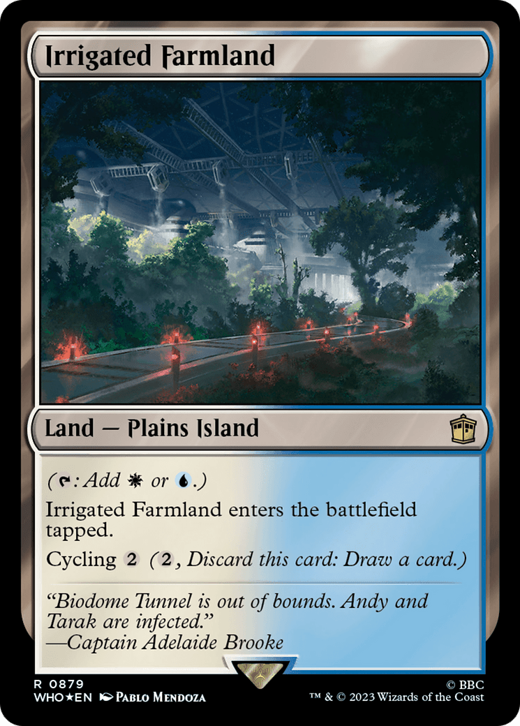 Irrigated Farmland (Surge Foil) [Doctor Who] MTG Single Magic: The Gathering  | Multizone: Comics And Games