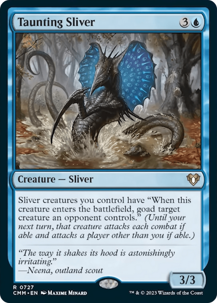 Taunting Sliver [Commander Masters] MTG Single Magic: The Gathering  | Multizone: Comics And Games