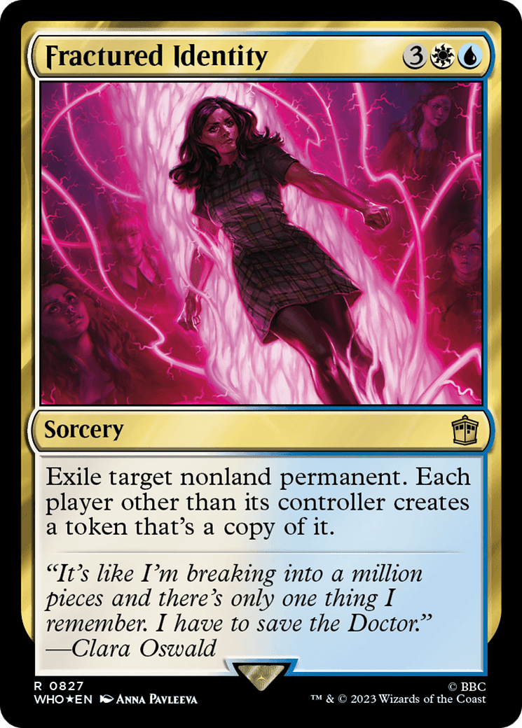 Fractured Identity (Surge Foil) [Doctor Who] MTG Single Magic: The Gathering  | Multizone: Comics And Games