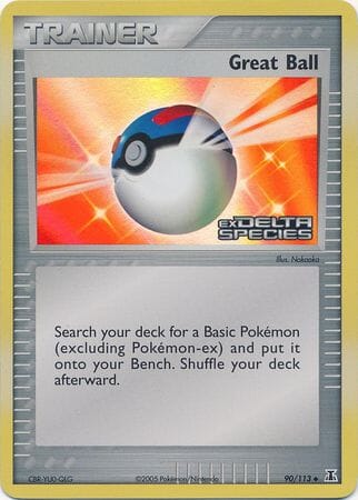 Great Ball (90/113) (Stamped) [EX: Delta Species] Pokemon Single Pokémon  | Multizone: Comics And Games
