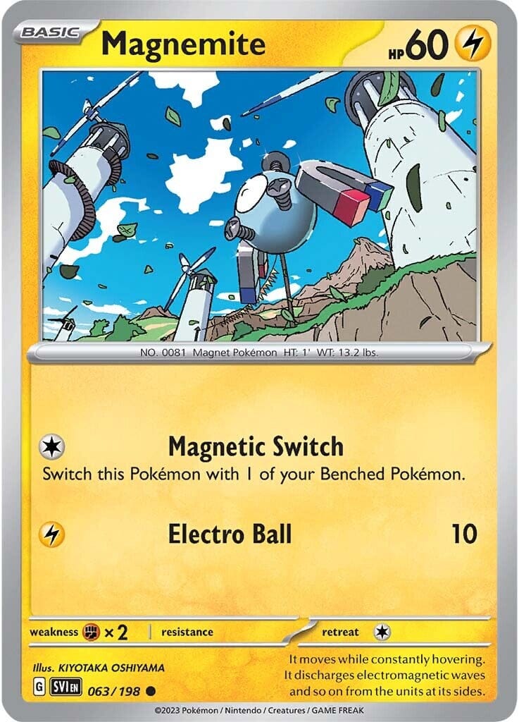Magnemite (063/198) [Scarlet & Violet: Base Set] Pokemon Single Pokémon  | Multizone: Comics And Games