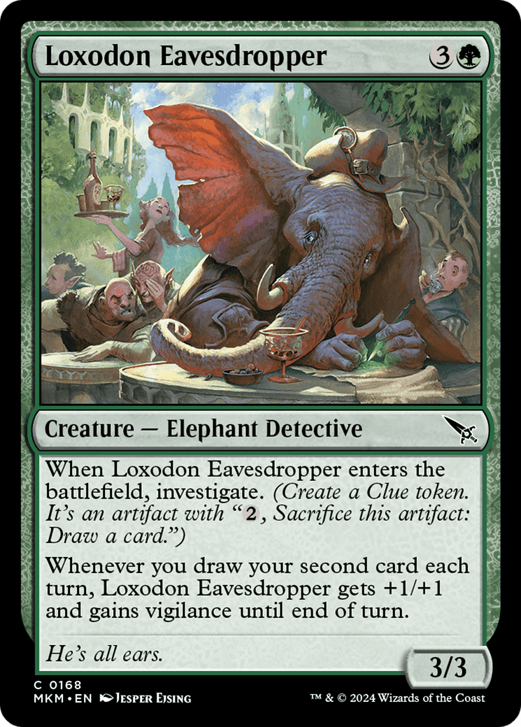 Loxodon Eavesdropper [Murders at Karlov Manor] MTG Single Magic: The Gathering  | Multizone: Comics And Games