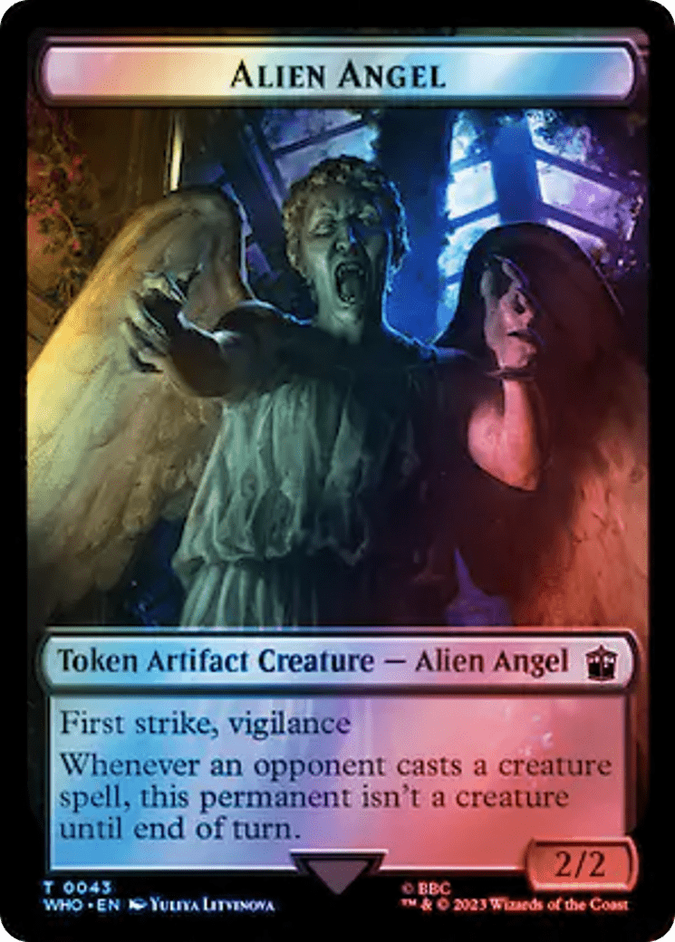 Alien Angel // Mutant Double-Sided Token (Surge Foil) [Doctor Who Tokens] MTG Single Magic: The Gathering  | Multizone: Comics And Games