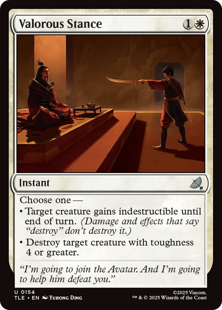 Valorous Stance [Avatar: The Last Airbender: Eternal-Legal] MTG Single Magic: The Gathering  | Multizone: Comics And Games