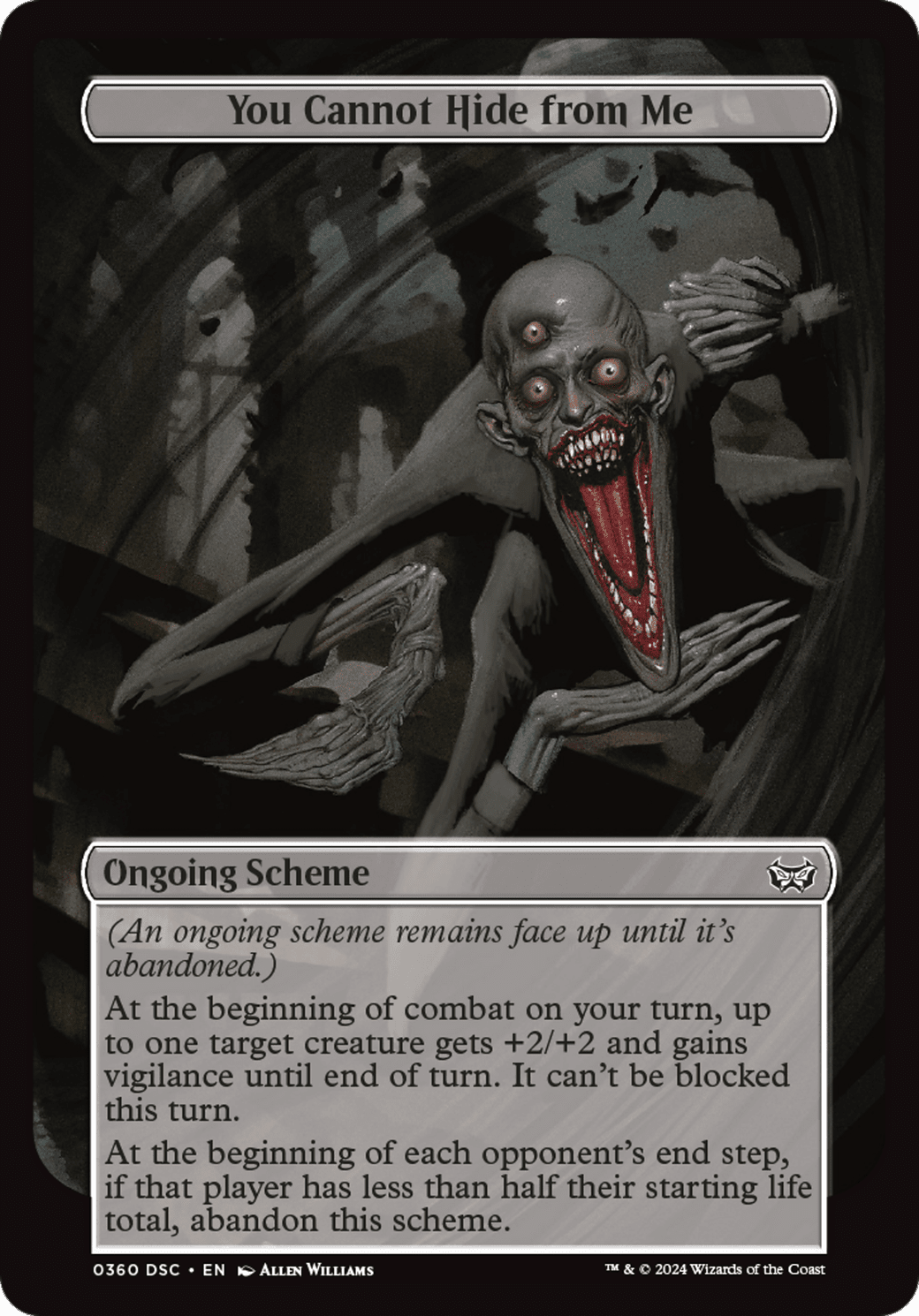 You Cannot Hide from Me (Full Art) [Duskmourn: Archenemy] MTG Single Magic: The Gathering  | Multizone: Comics And Games