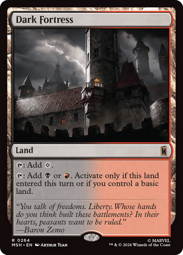 Dark Fortress [Marvel Super Heroes] MTG Single Magic: The Gathering  | Multizone: Comics And Games