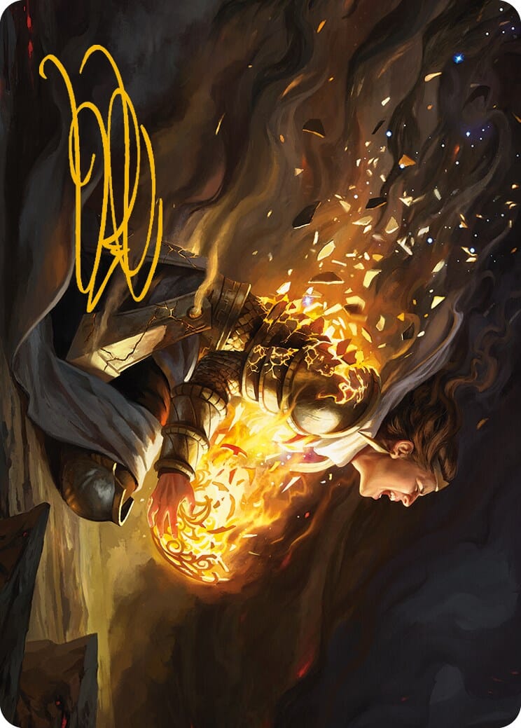 Vanish into Eternity Art Card (Gold-Stamped Signature) [Phyrexia: All Will Be One Art Series] MTG Single Magic: The Gathering  | Multizone: Comics And Games