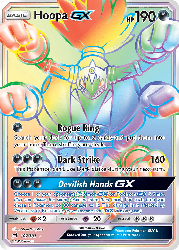 Hoopa GX (187/181) [Sun & Moon: Team Up] Pokemon Single Pokémon  | Multizone: Comics And Games