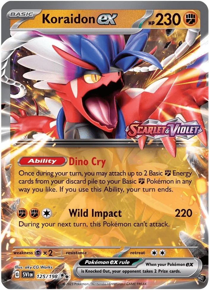 Koraidon ex (125/198) (Stamped) [Scarlet & Violet: Base Set] Pokemon Single Pokémon  | Multizone: Comics And Games