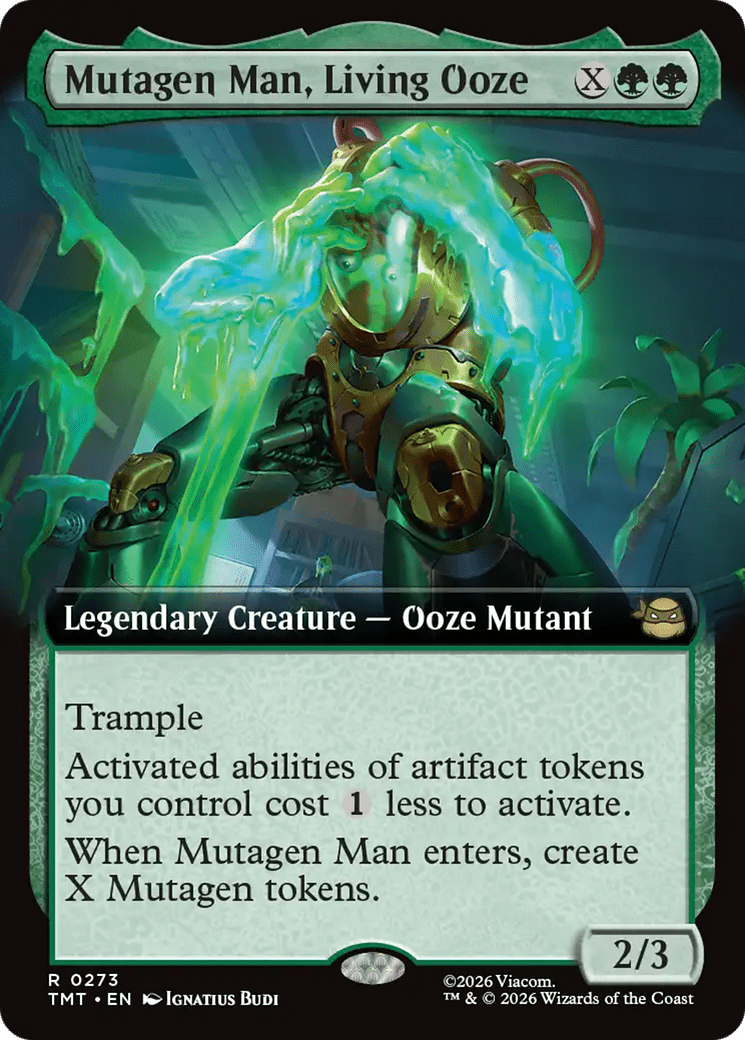 Mutagen Man, Living Ooze (Extended Art) [Teenage Mutant Ninja Turtles] MTG Single Magic: The Gathering  | Multizone: Comics And Games